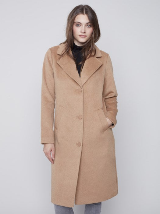 LONG COAT WITH SIDE SLITS– SHOPGIRLS