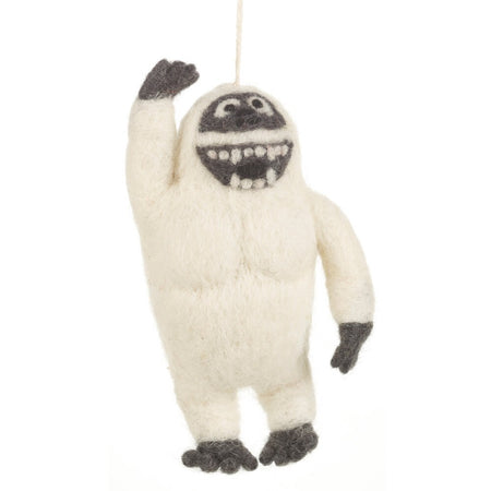 ABOMINABLE SNOWMAN FELTED ORNAMENT